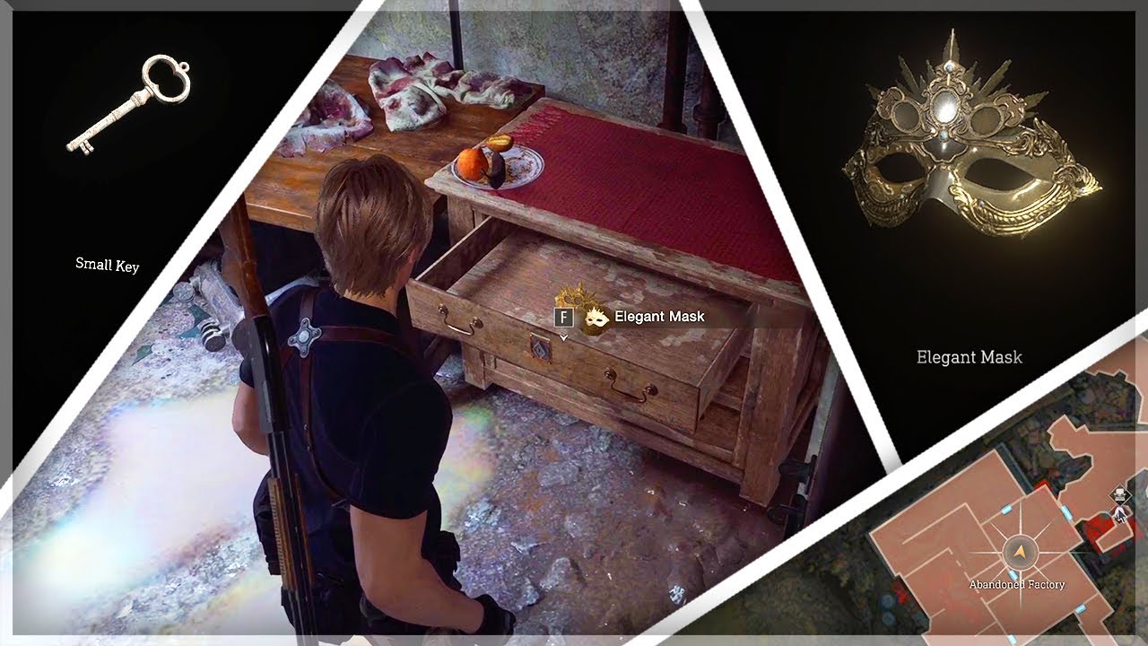 Elegant Mask & Key Location Guide (Abandoned Factory & Valley) - Resident Evil 4 Remake