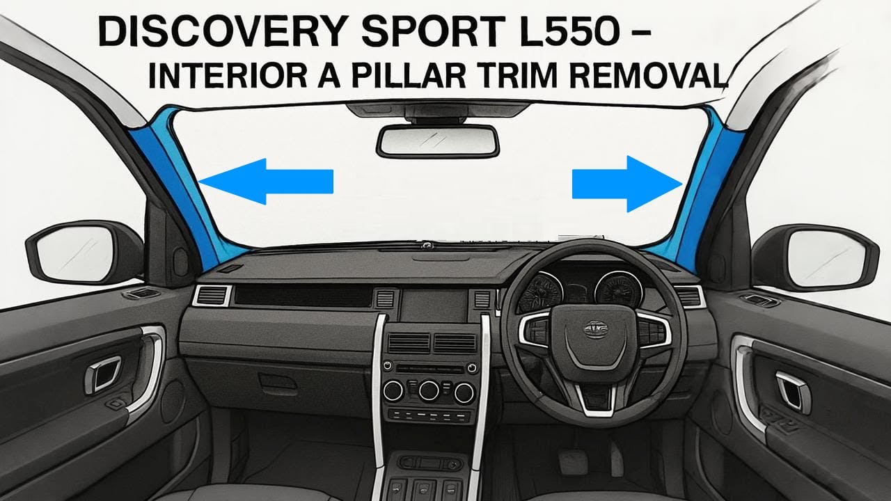 Land Rover Discovery Sport L550 Interior A Pillar Windscreen Trim Removal