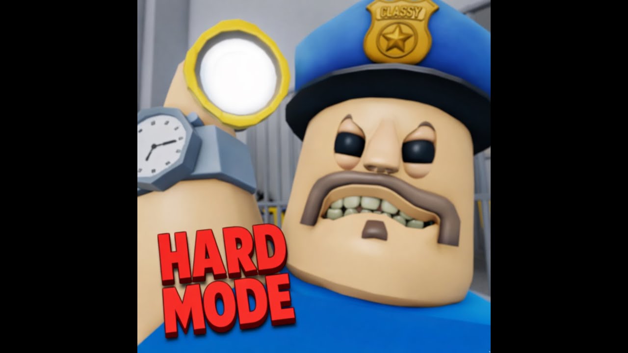 I beated roblox prison barry Hard mode