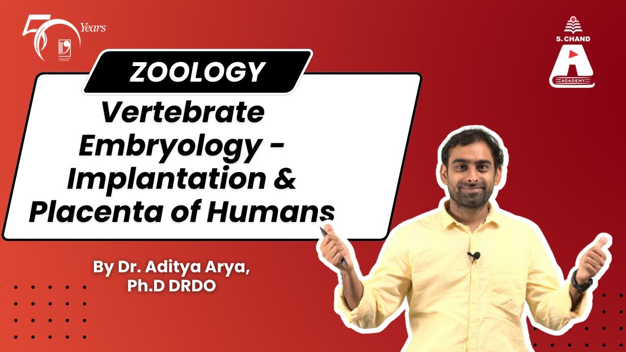 Vertebrate Embryology - Implantation and Placenta of Humans | Zoology | S Chand Academy