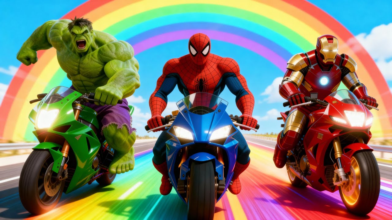 Spider-Man Biker Challenge Race in GTA 5 Ep.7