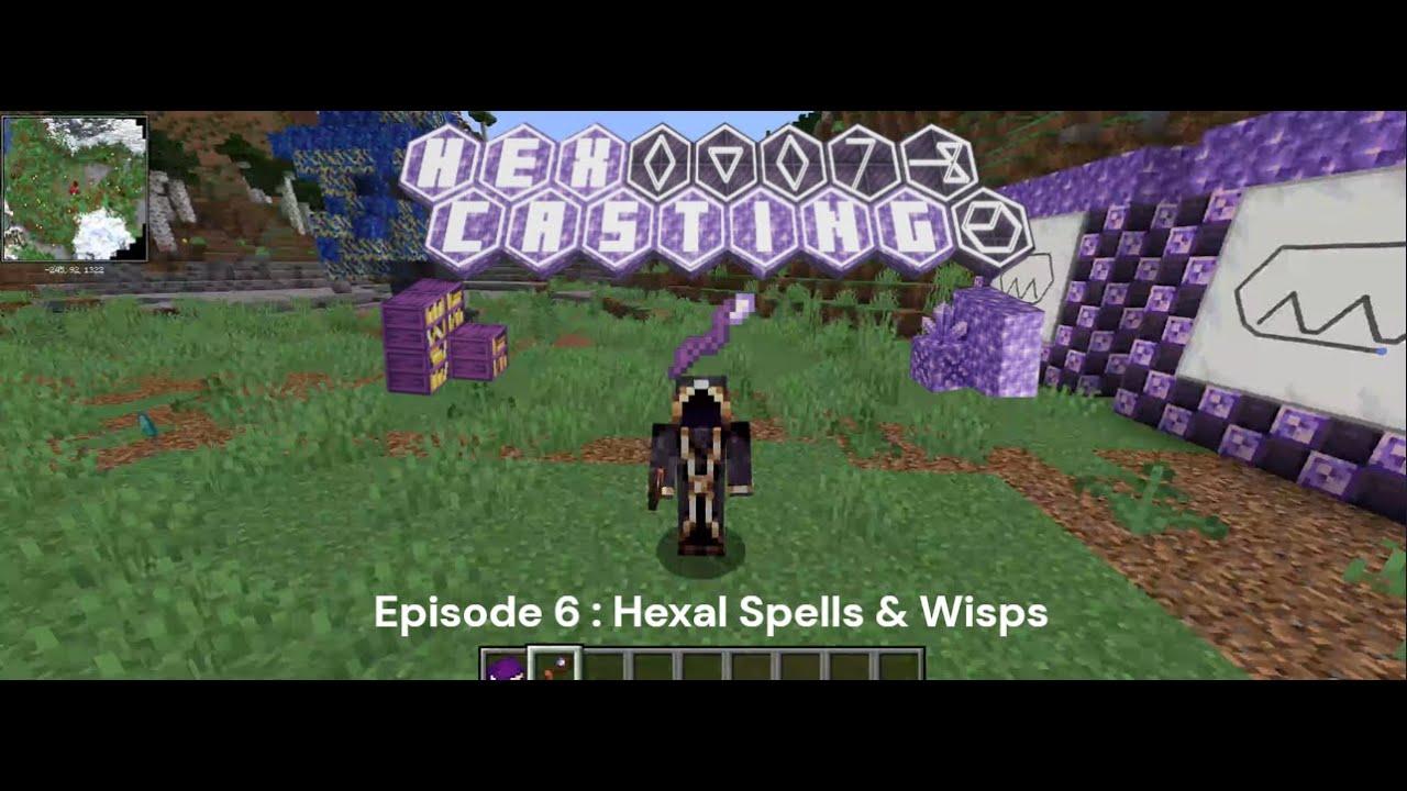 Minecraft Hex Casting Tutorial Episode 6: Hexal Spells & Wisps