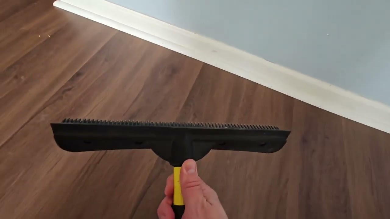 Pet Hair Remover Rubber Broom with Squeegee   Review
