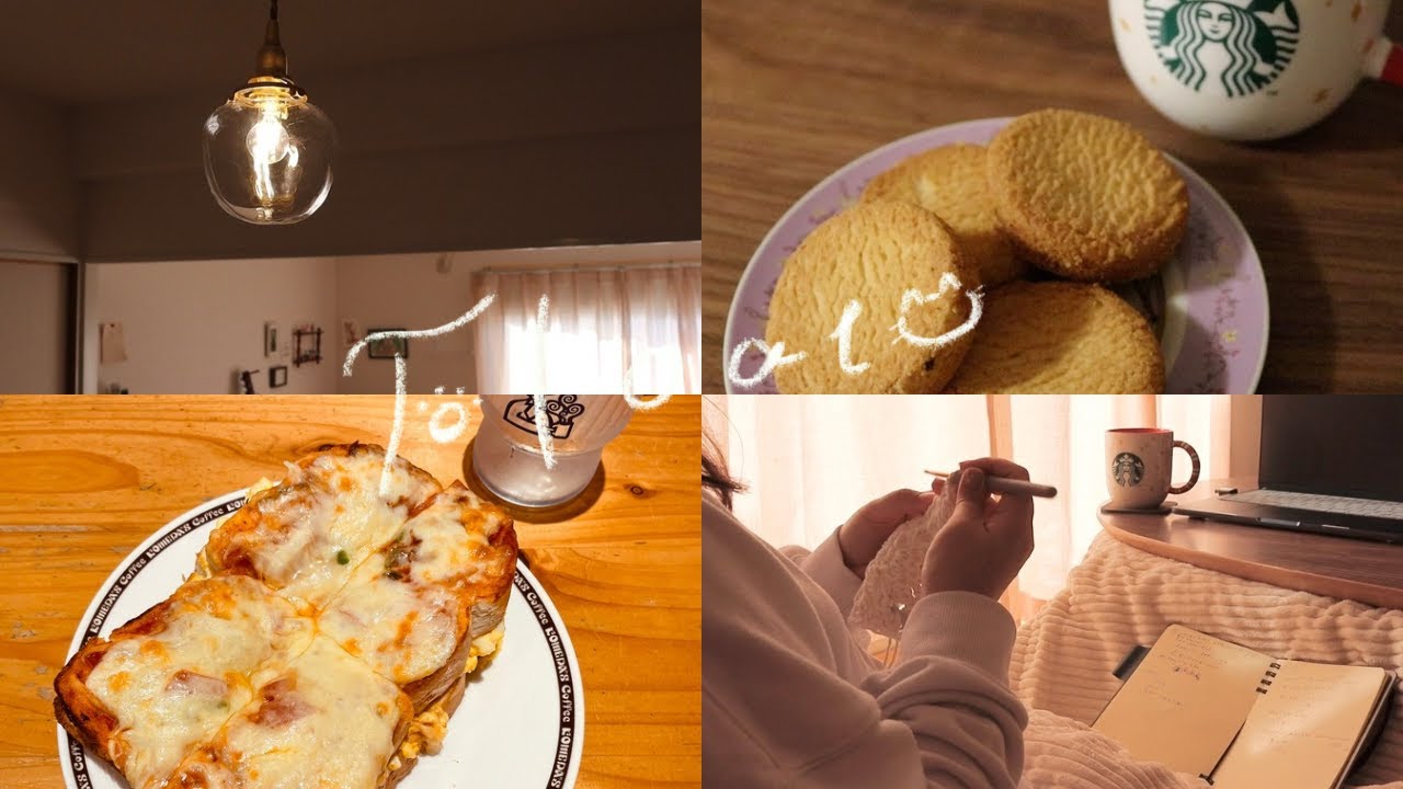 ［vlog］読書と編み物がはかどる秋のとある日📚🧶🐈｜ふろーと。をはじめたきっかけ｜レトロランプ・コメダ珈琲🕯️