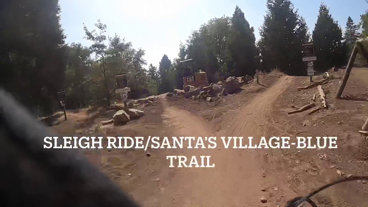 Sleigh Ride - Santas Village, Big Bear, California - Blue Trail
