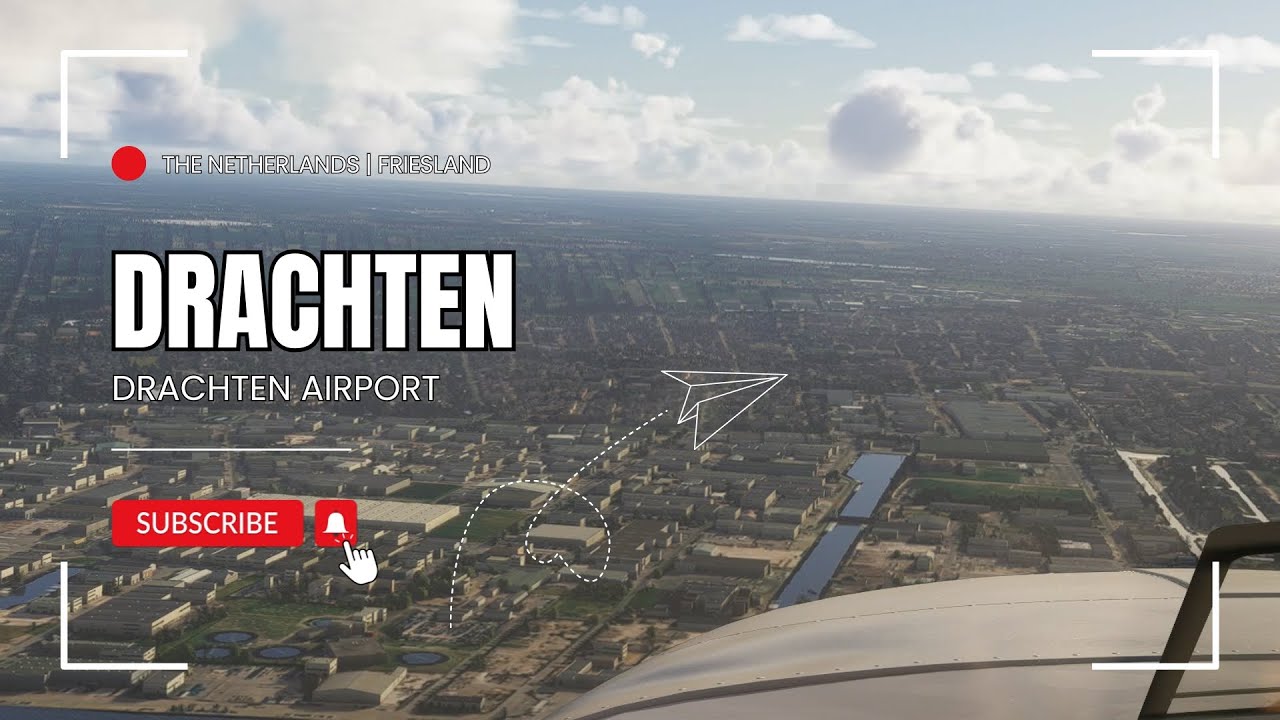 Landing in Drachten | Friesland The Netherlands | EHDR | Drachten Airfield #flightlanding #friesland