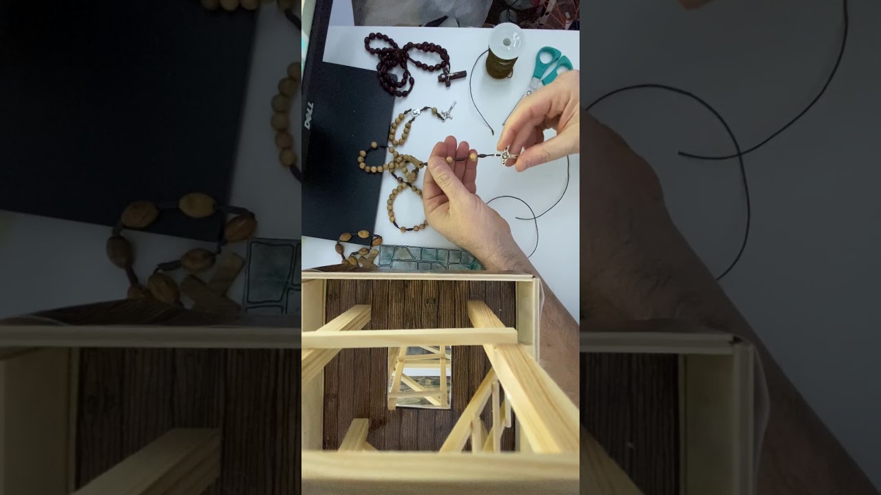 nodo per realizzare un rosario a mano