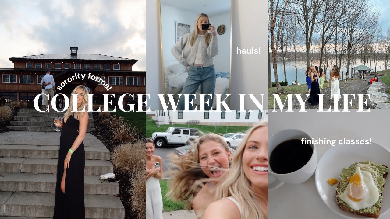 WEEKLY VLOG: sorority formal, finishing classes, taylor release, & hauls!