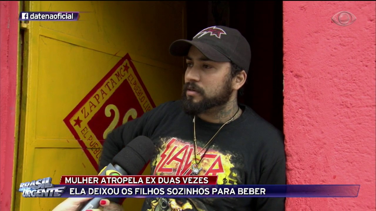 Mulher atropela ex duas vezes e ele sobrevive
