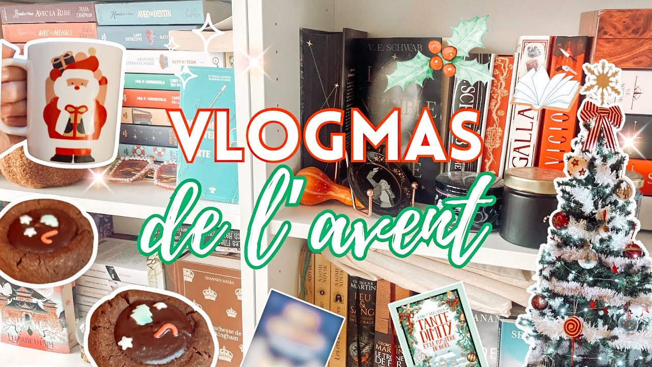 Vlogmas lecture de l'avent n°1 - READING VLOG 🎄✨