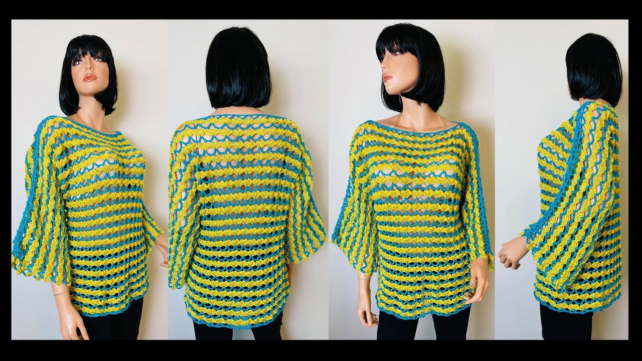 Crochet Lace Blouse Pattern #1102│by ThePatternFamily