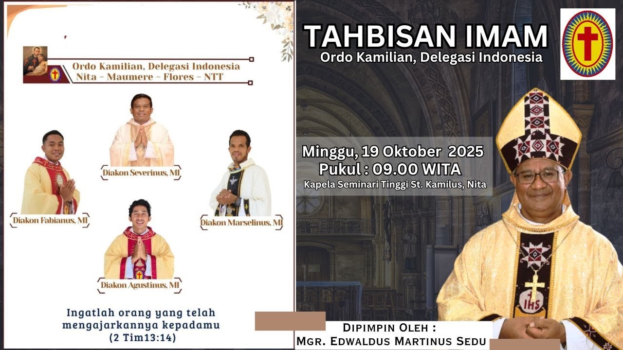 Tahbisan Imam Ordo Kamilian, Delegasi Indonesia │ Minggu, 19 Oktober 2025