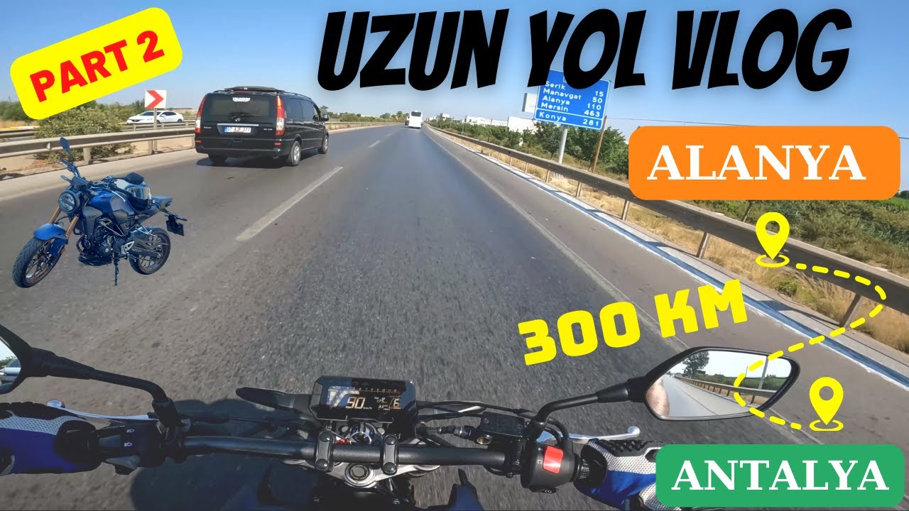 PART 2 - Gece Dönüşü Yeni Kasa Honda CB250 R Uzun Yol Vlog 300 km