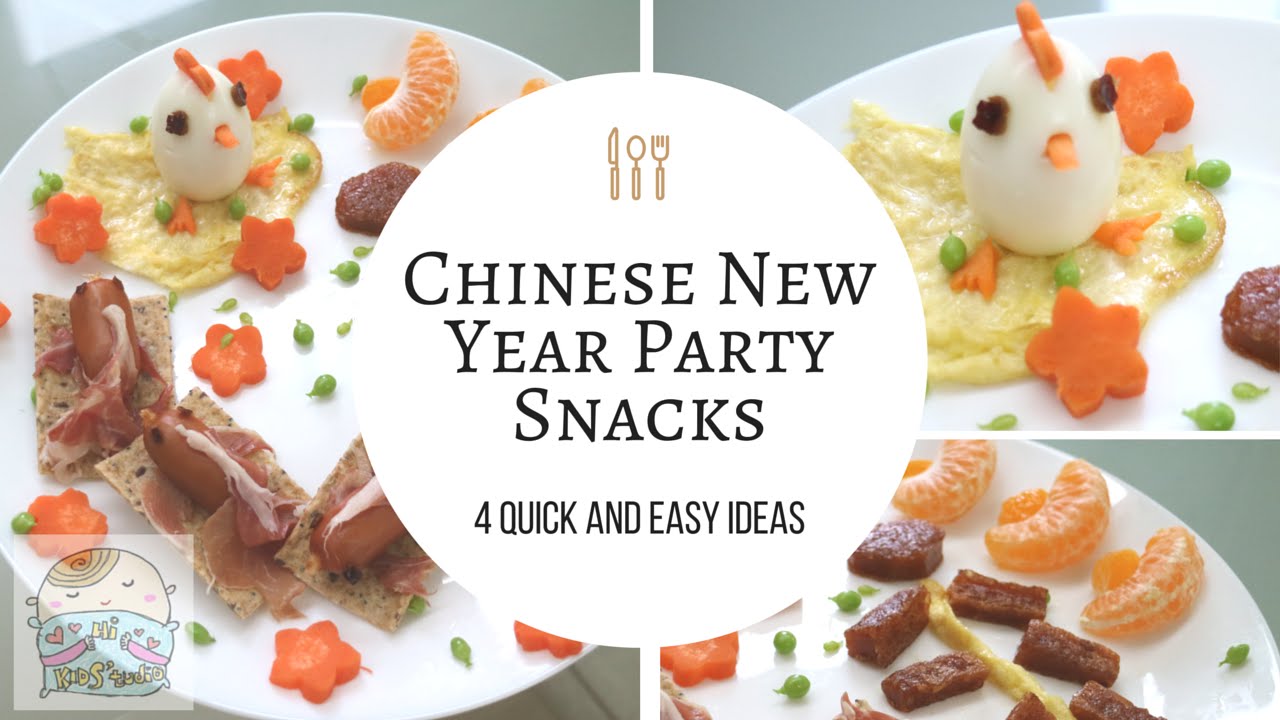 4 Quick and Easy Chinese New Year Party Snacks Ideas (Food Art / DIY) | CNY Party