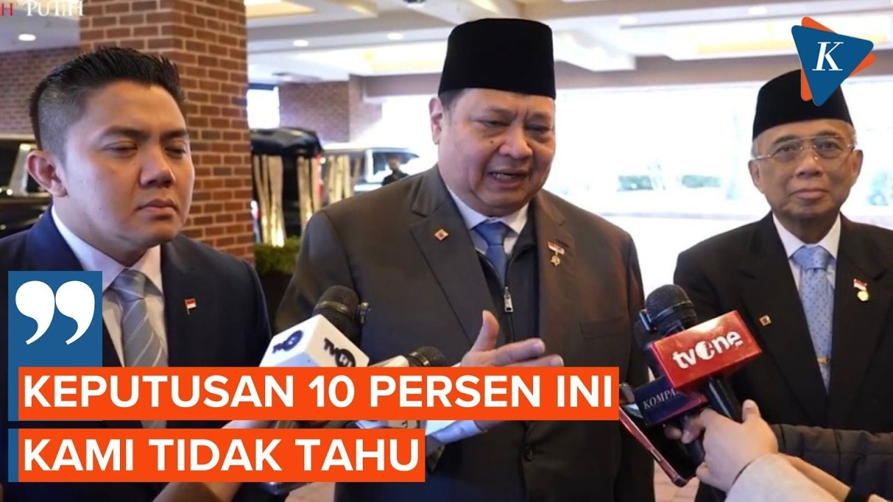 Menko Airlangga Akui Tak Tahu Tarif Trump Balik ke 10 Persen