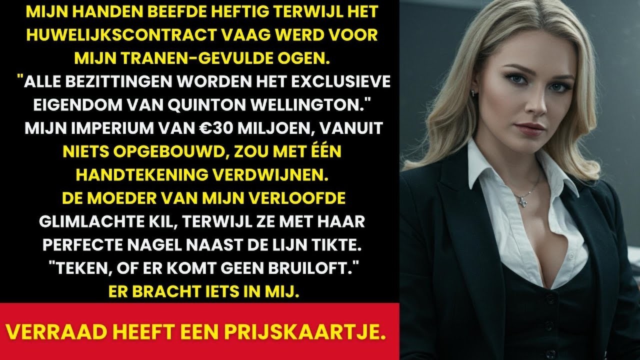 Familie van mijn verloofde vernederde mij met geheim prenup — wat ik bij het altaar onthulde