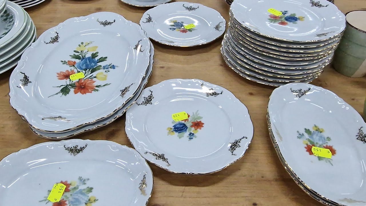 Секонд-хенд Германия барахолка базар фарфор хрусталь антик винтаж Second Hand Germany porzellan 