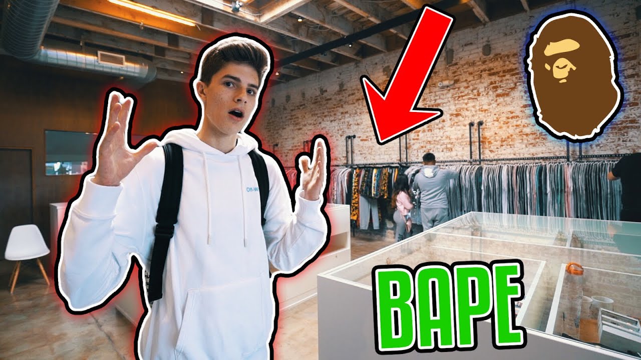 NEW CRAZY BAPE STORE IN LA!!