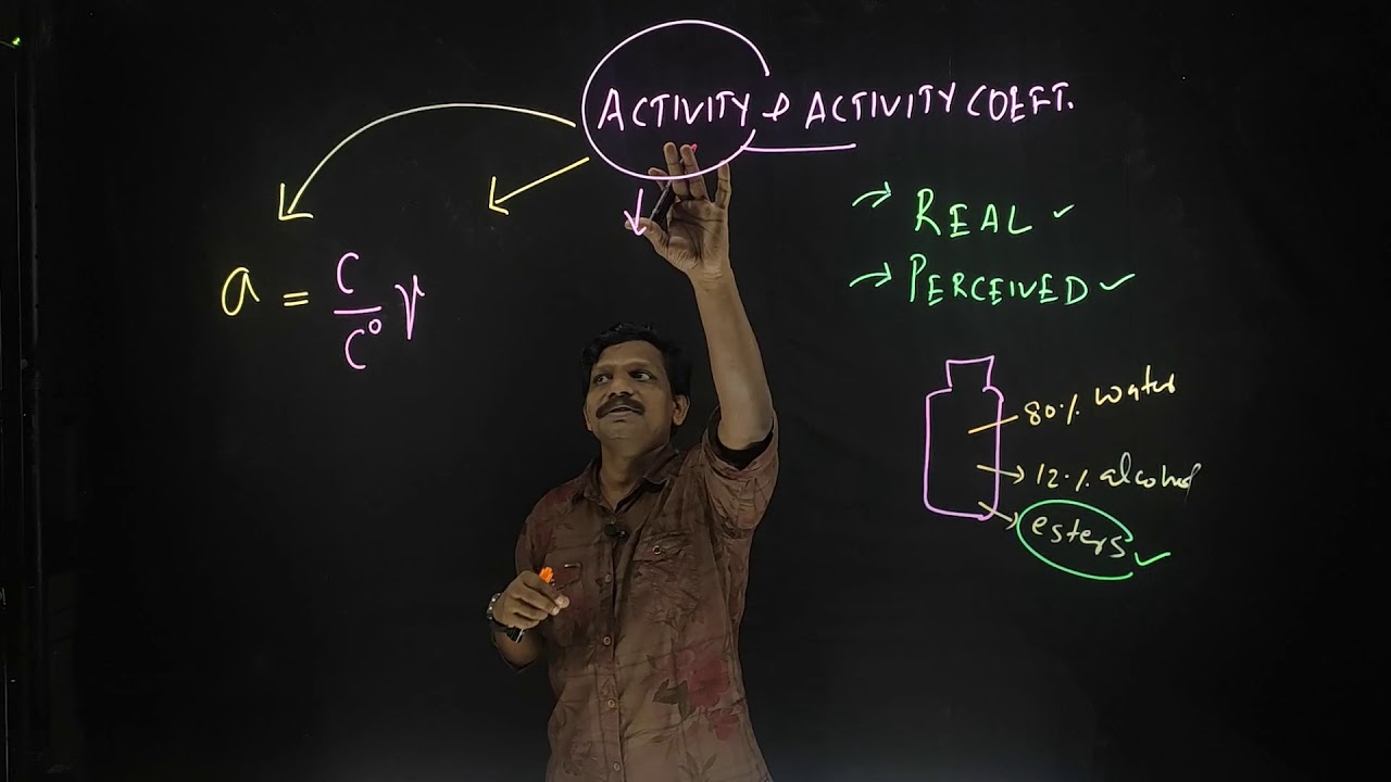 activity and activity coefficient