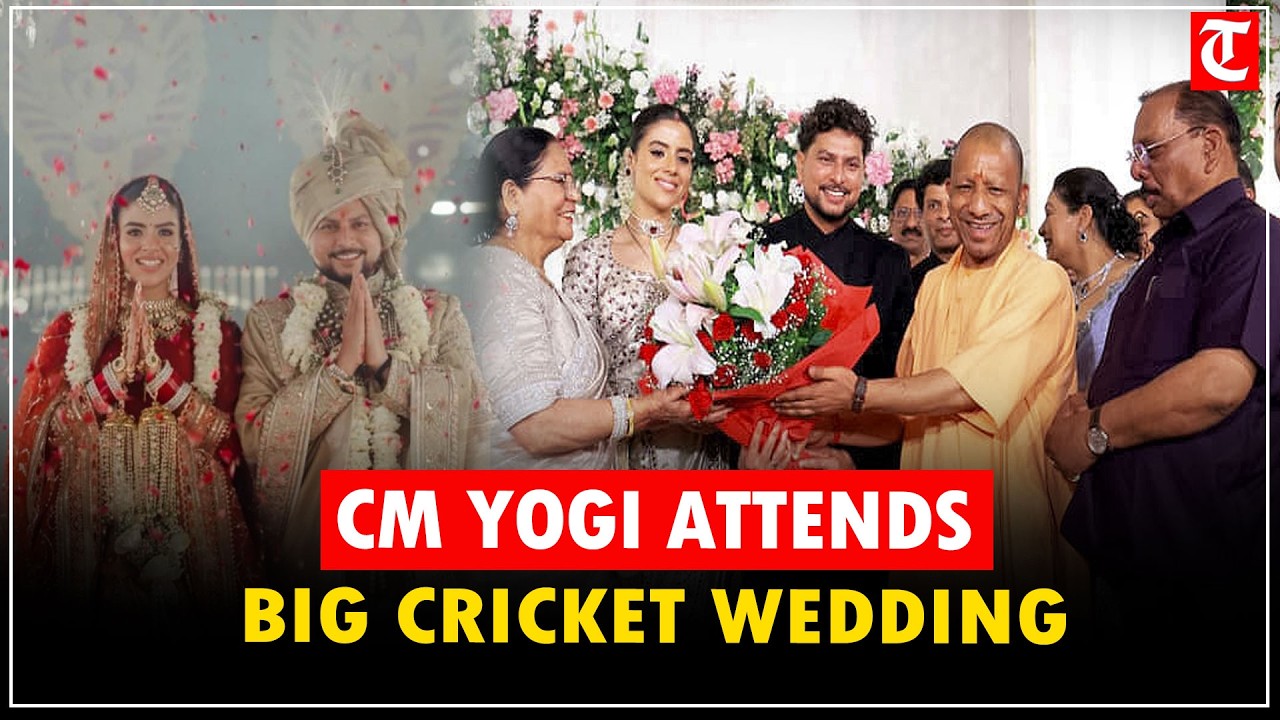 CM Yogi Adityanath attends Kuldeep Yadav wedding reception in Lucknow, grand event unfolds