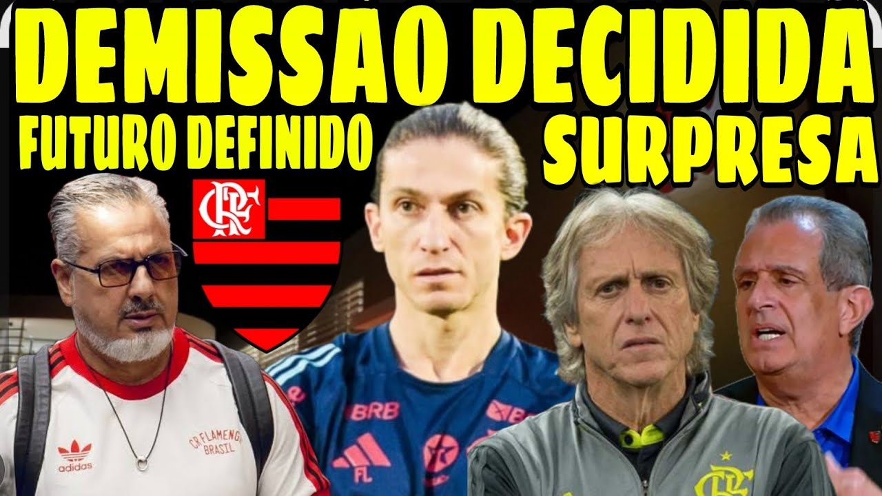 DEMISSÃO DO FILIPE LUÍS É DEFINIDA NO FLAMENGO! JORGE JESUS VOLTA COM TUDO NAS REDES SOCIAIS!