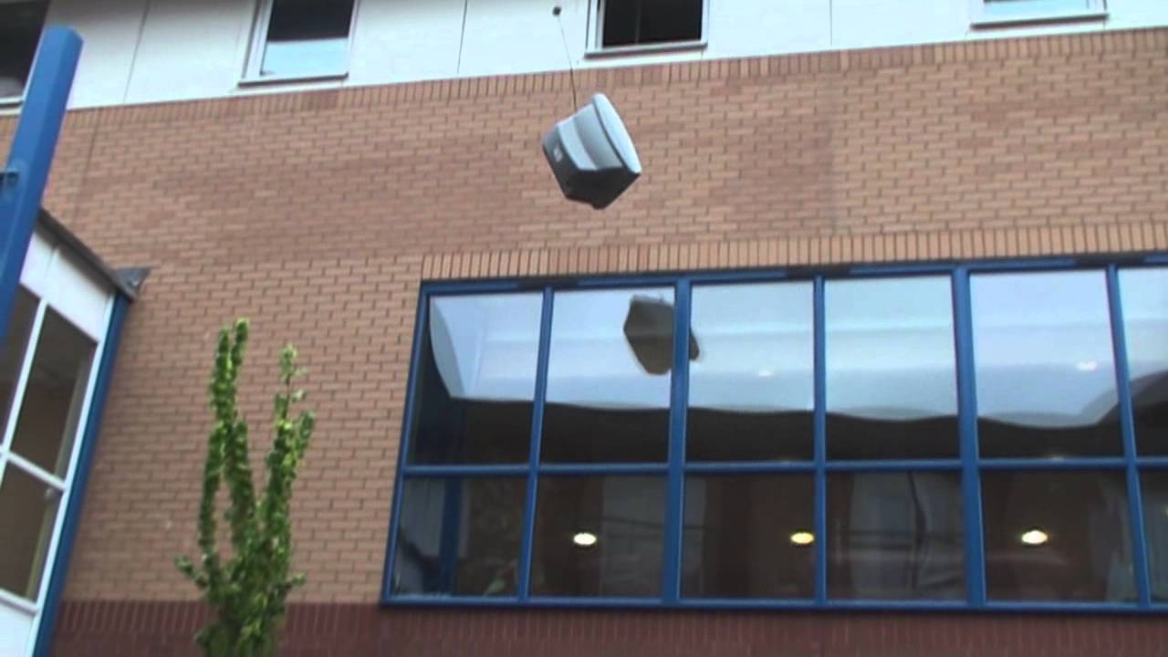 Throwing a TV from a hotel Window !
