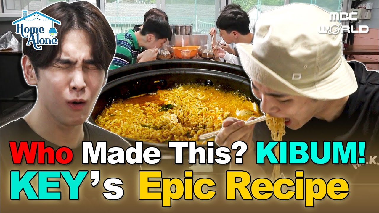 [Sub] KEY's Tofu Ramen Recipe Took Social Media by Storm! — Meal with His Army Buddies🔥#SHINee #KEY