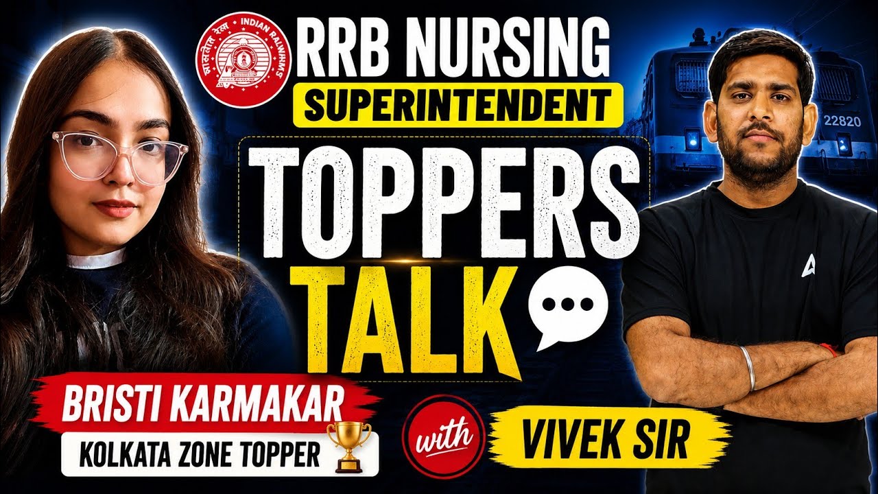 RRB Nursing Superintendent Topper Interview & Success Story | RRB Nursing Superintendent Result 2026