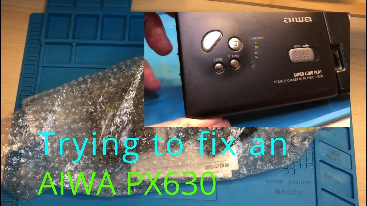 Как починить кассетный плеер Aiwa Walkman 90-х годов в 2025 году — модель PX630