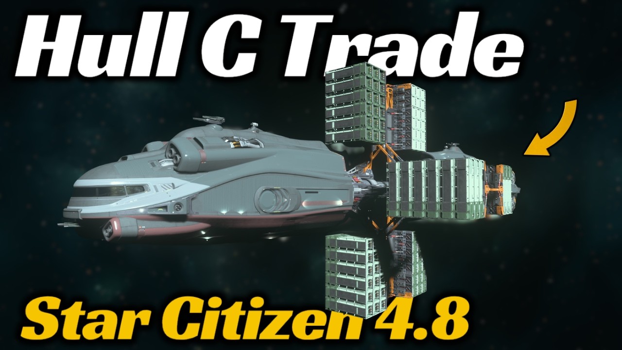 🚨Misc Hull C Cargo Hauling - Star Citizen 4.8 Trading, Autoloading & Tractor Beam Testing RSI