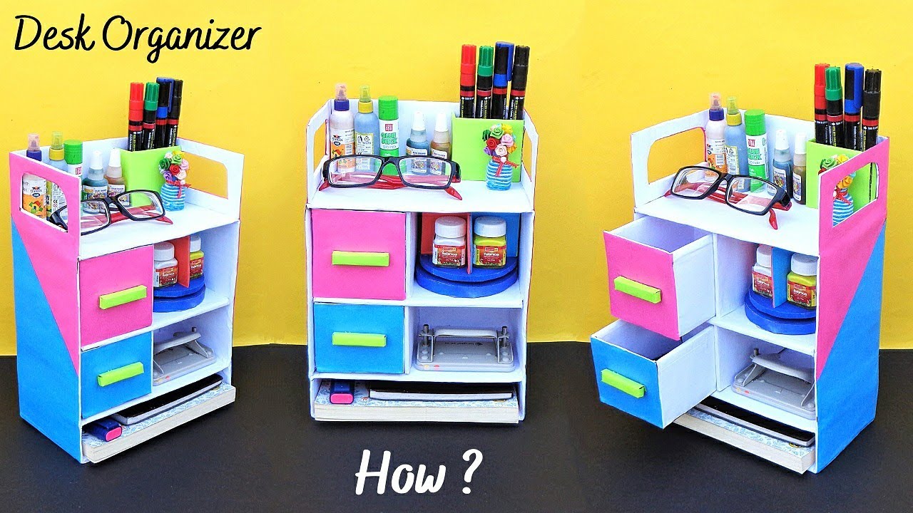 DIY Desk Organizer with Flipkart Cardboard box| Best out of waste | Space Saving Craft Idea