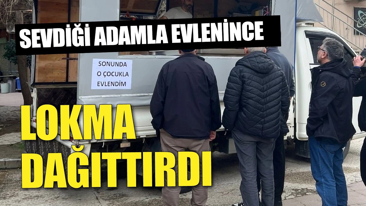 Bursa'da bir kadın, ‘Sonunda o çocukla evlendim’ diyerek lokma dağıttırdı!