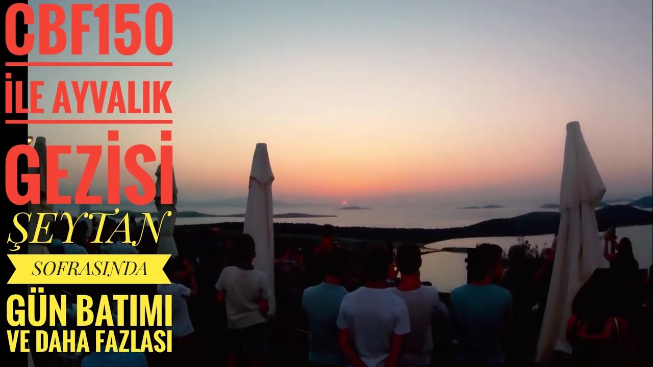 AYVALIK GEZİSİ, ŞEYTAN SOFRASI GÜN BATIMI MOTO VLOG