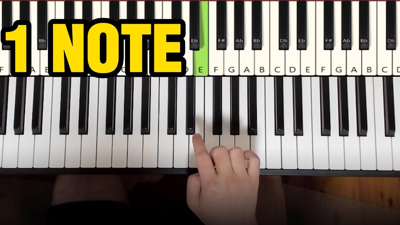 How to Impress on Piano with 1 Note