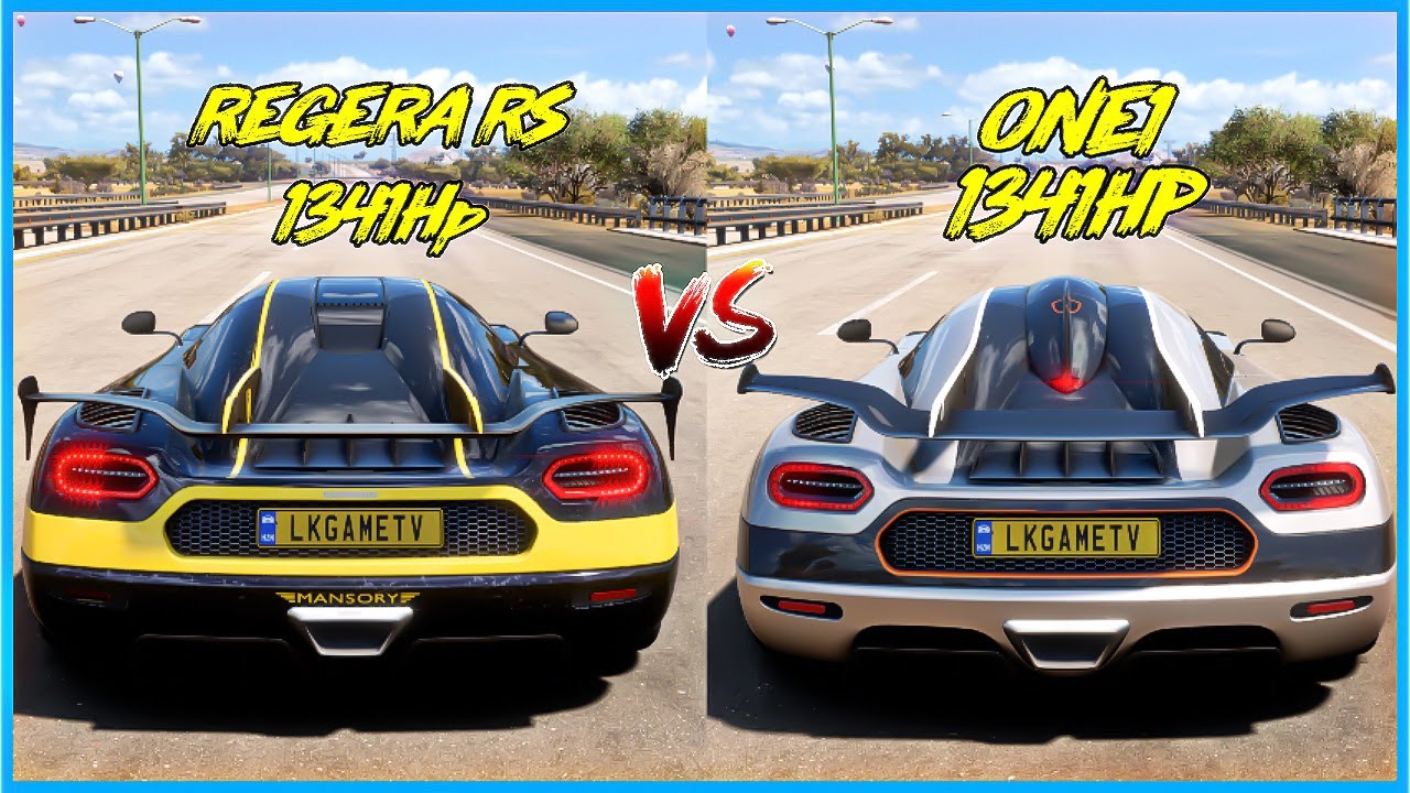 FH5 DRAG RACE - KOENIGSEGG AGERA RS Vs KOENIGSEGG ONE1
