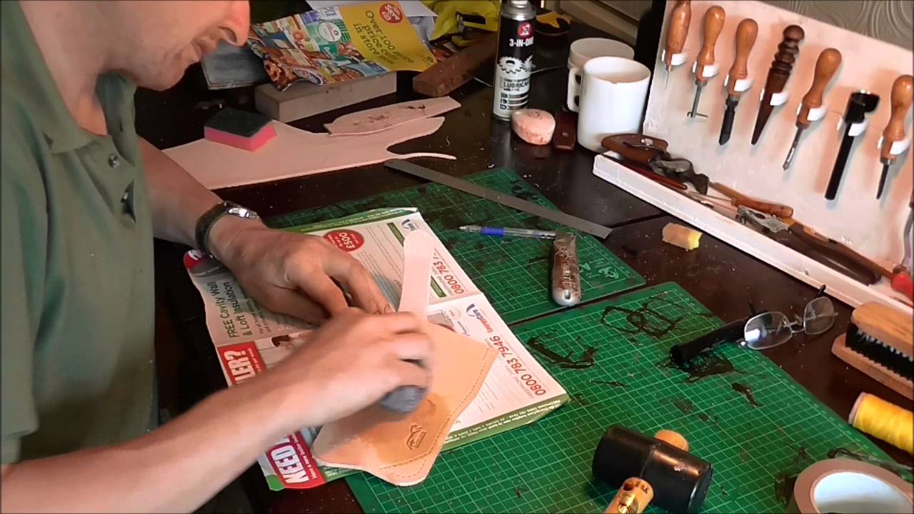 Как сделать стандартные кожаные ножны для ножа (часть первая)