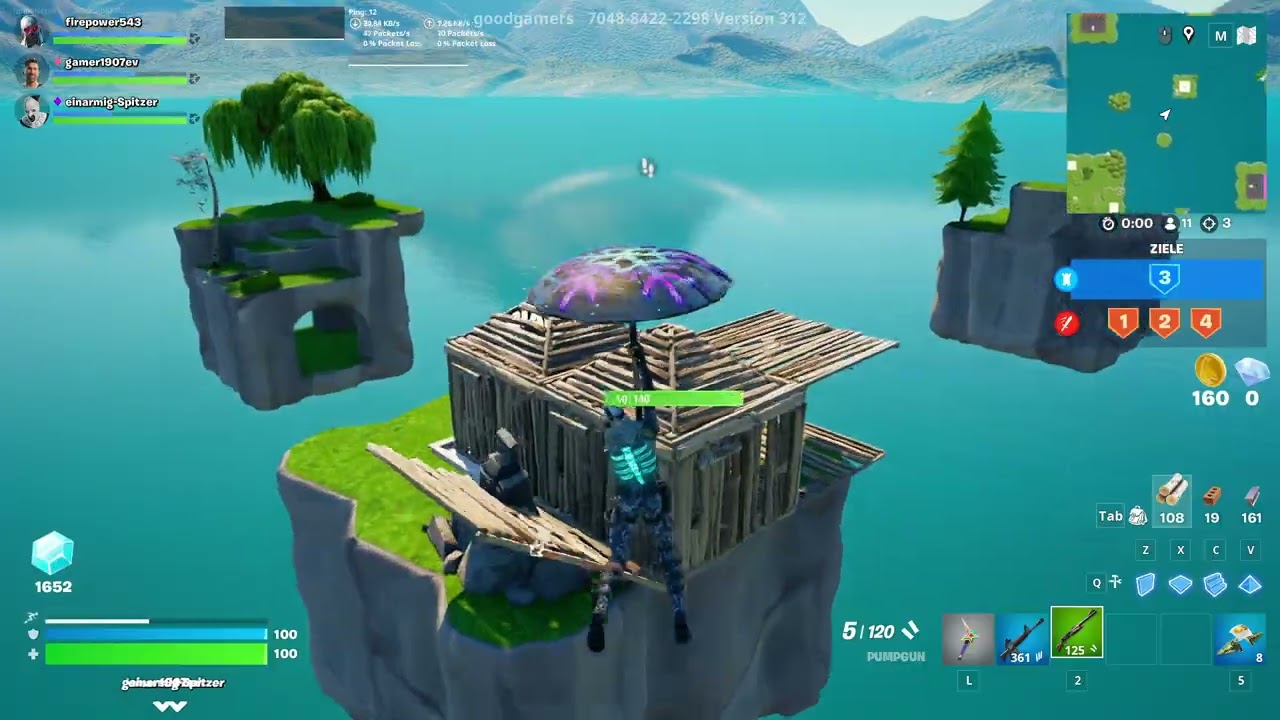 Fortnite Bedwars Gameplay PC
