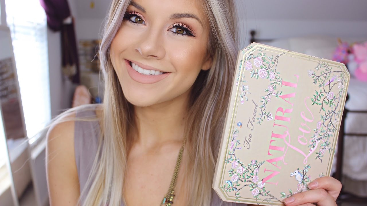 NEW! TOO FACED NATURAL LOVE EYESHADOW PALETTE REVIEW/SWATCHES
