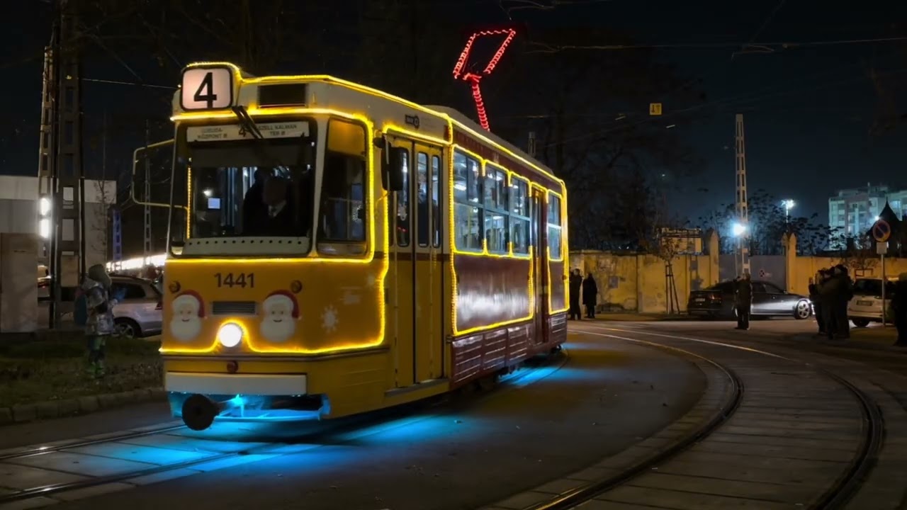 Fény villamos vonulás BKV ZRT Fényflotta  