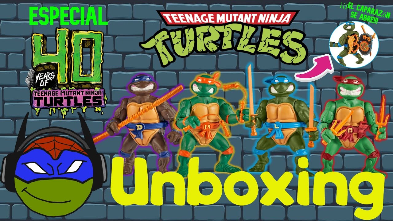 Unboxing/Especial 40 años de TMNT (Figuras storage shell reedición 2023)(Playmates)/ LURA CONSA