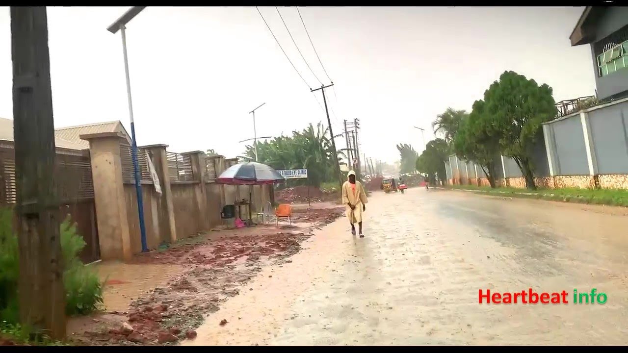 Still raining inside Benin city | Edo state