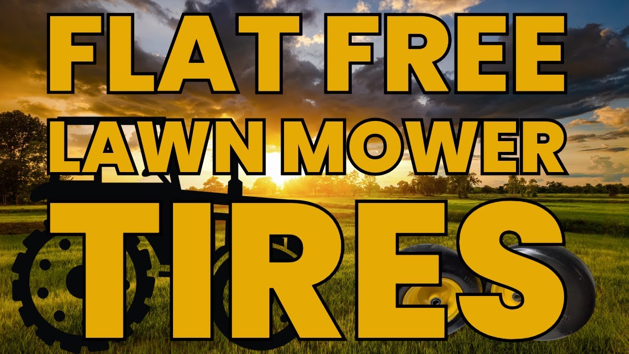 Flat Free Lawn Mower Tires