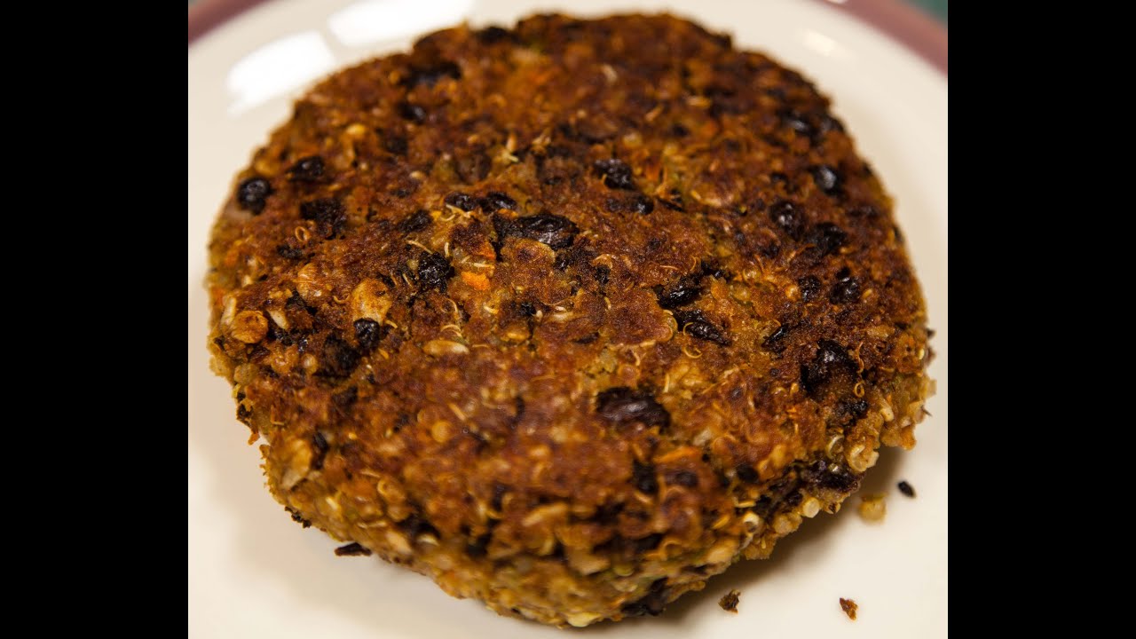 Vegan Quinoa Black Bean Burger (Low Salt!)