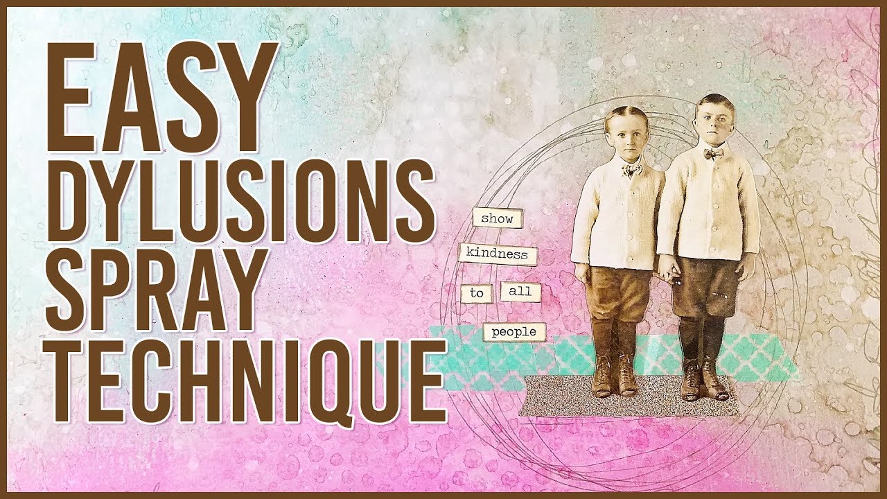 Art Journal Technique: Dylusions Sprays + Gesso + Stencils