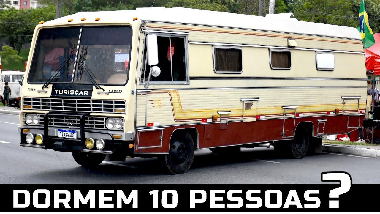 4 CAMAS, SALA, COZINHA E BANHEIRO COM CHUVEIRO!! O INCRÍVEL MOTOR HOME EM UM MICRO ÔNIBUS 1982