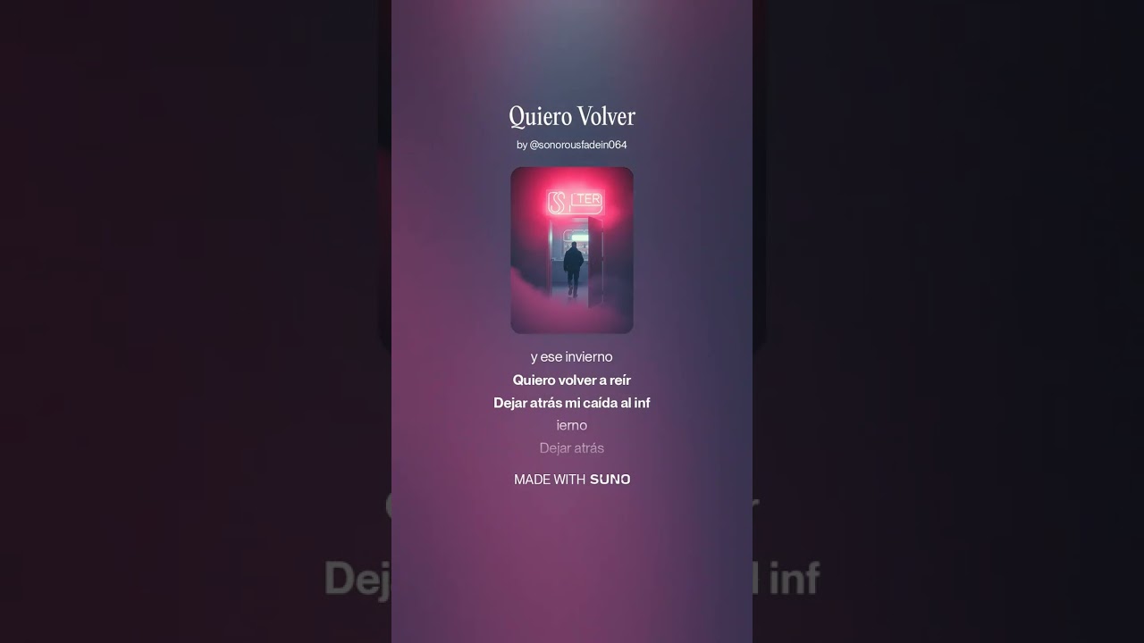Quiero Volver (letra y musica de Pedro Musat)
