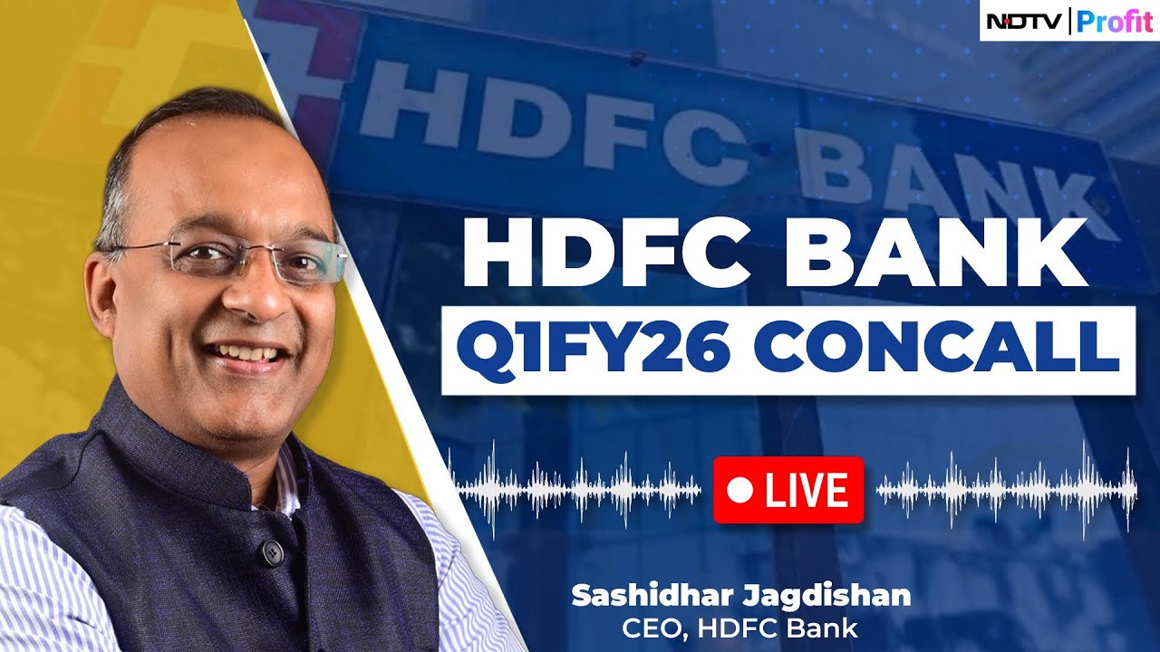 HDFC Bank Q1 Results LIVE | HDFC Bank Q1 FY26 Earnings CONCALL LIVE | HDFC Bank Q1 Results News LIVE