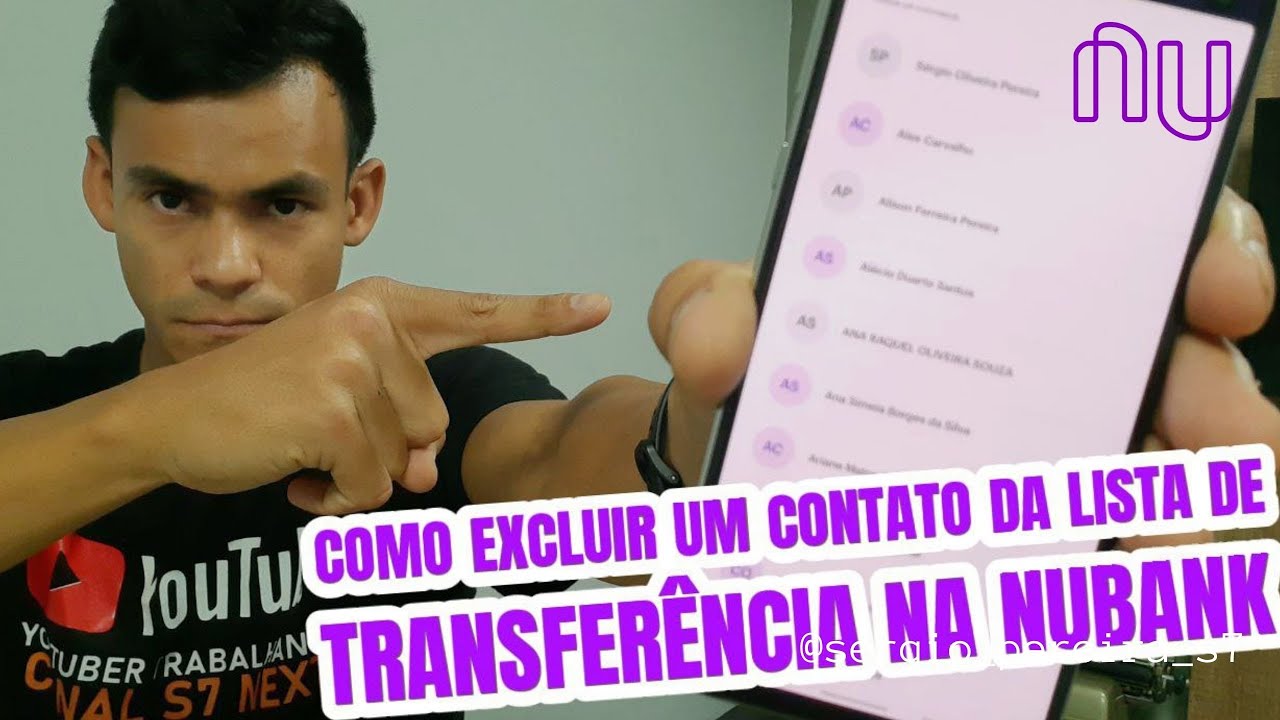 Nubank / Como excluir um contato da lista de transferência e PIX.