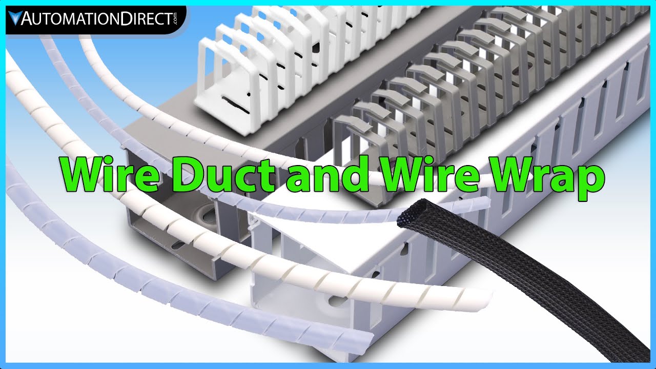 Wire duct and wire wrap from AutomationDirect