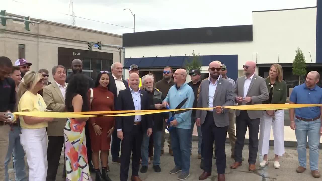 City of Monroe marks end of Desiard St. improvement project with ribbon cutting